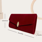 Pochette à rabat  femme Rouge-Bleu-ShopGET® 