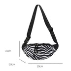 Sac banane léopard à bandoulière solide