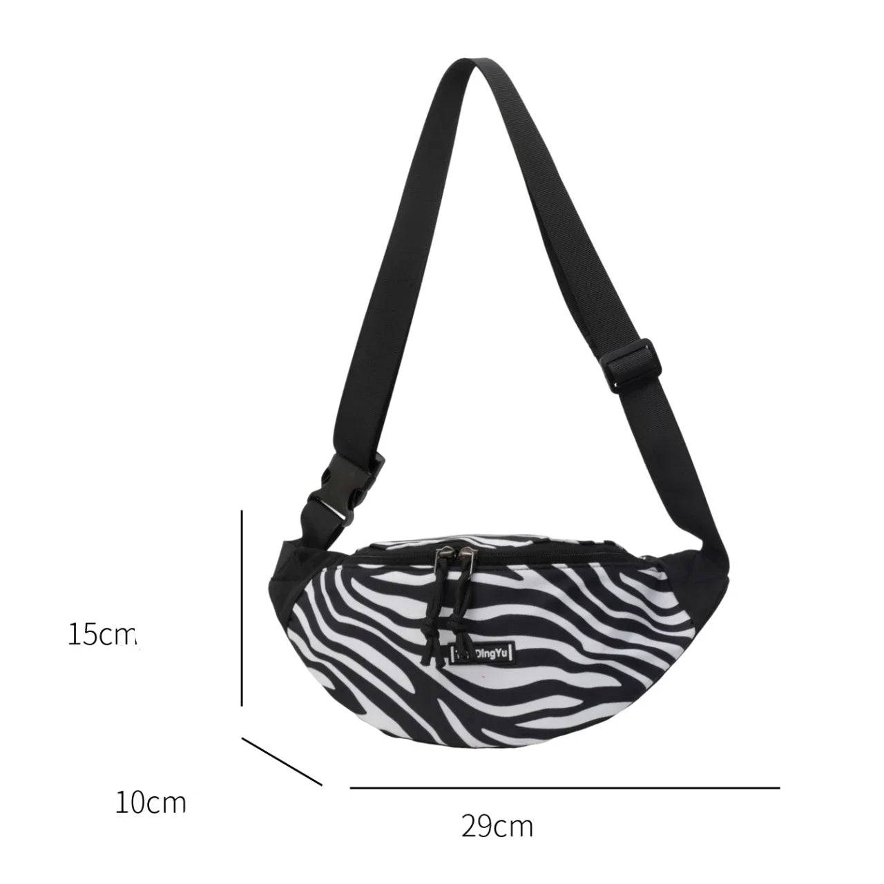 Sac banane léopard à bandoulière solide