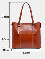Sac cabas noir large capacité pour femme Bleu-Orange-Vert-Rouge-Beige-Noir-Marron-ShopGET® 