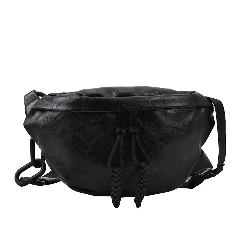 Sac banane en cuir pour épaule et ceinture