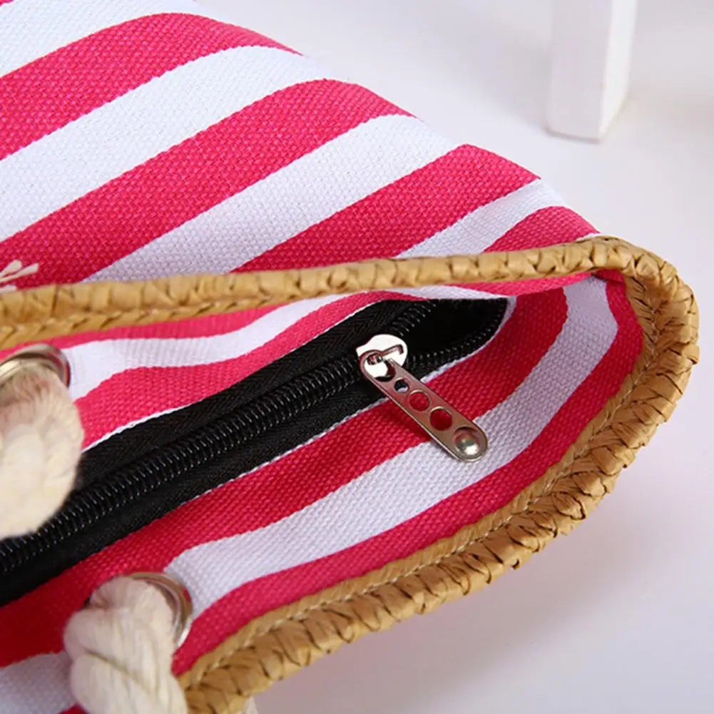 Cabas sac canvas Noir-Rose-Bleu-ShopGET® 