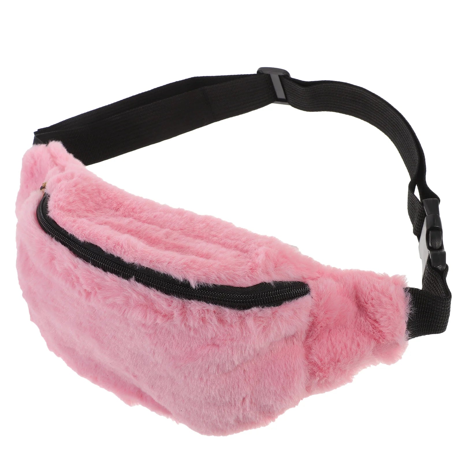 Sac banane velours rose