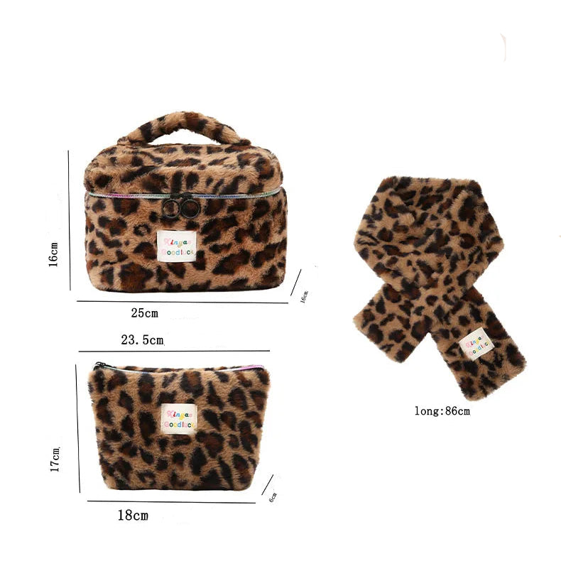 Trousse de toilette voyage léopard rose - ShopGET®