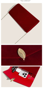 Pochette à rabat  femme Rouge-Bleu-ShopGET® 