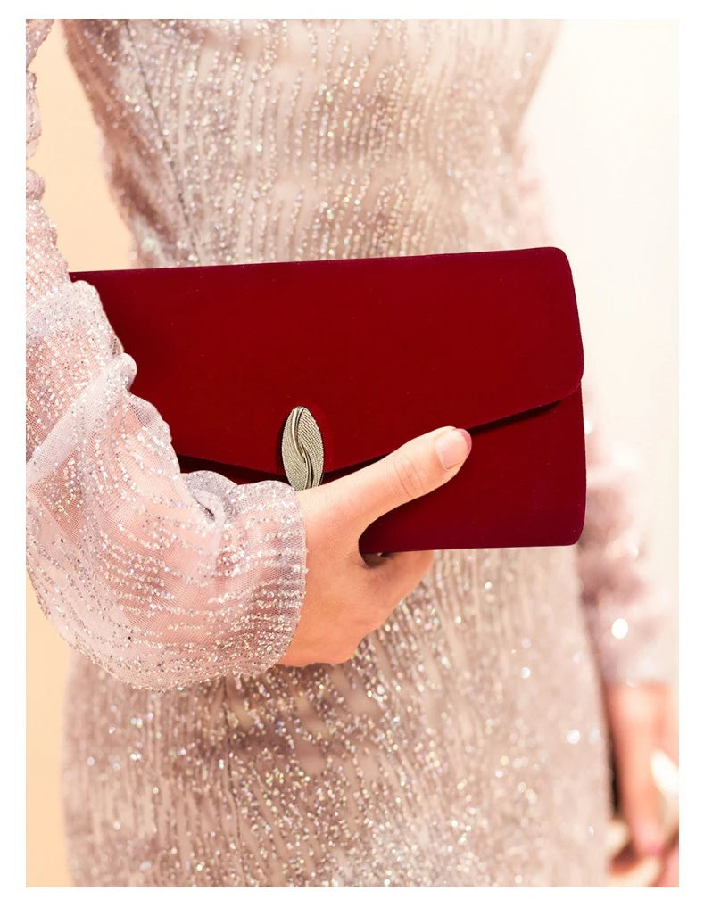 Pochette à rabat  femme Rouge-Bleu-ShopGET® 