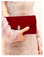 Pochette à rabat  femme Rouge-Bleu-ShopGET® 