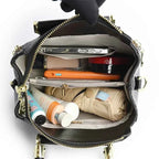 Sac cabas femme cuir floral Kangourou Kaki floral-Jaune floral-Marron floral-Noir-Shopget 