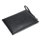 Pochette homme carré de luxe Noir / 15cm x 24cm x 2cm-Noir / 19cm x 28cm x 2cm-ShopGET® 