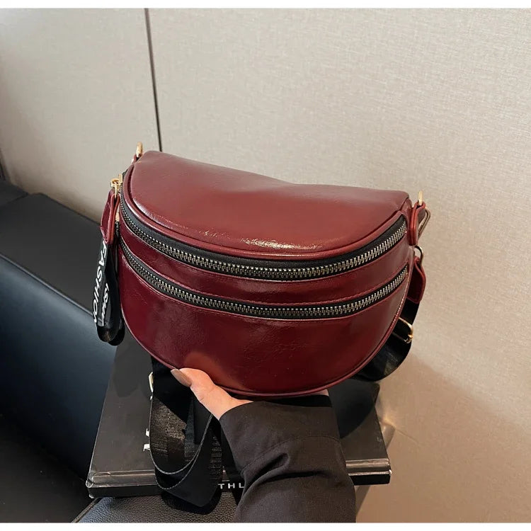 Sac banane femme chic à fermeture éclair