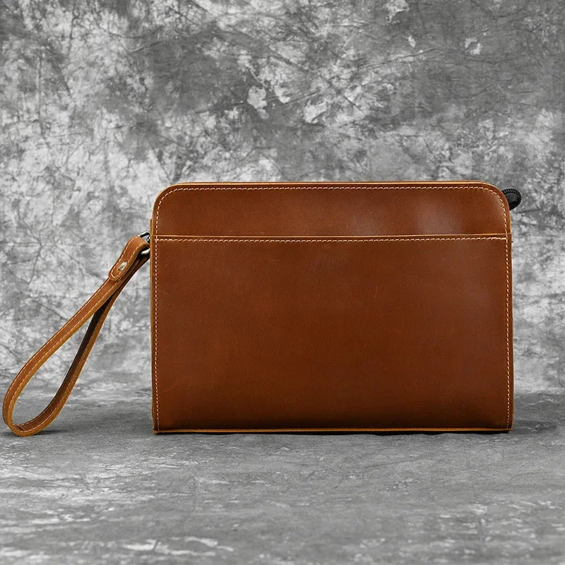 Pochette homme Emile Vintage Marron A-Marron B-ShopGET® 