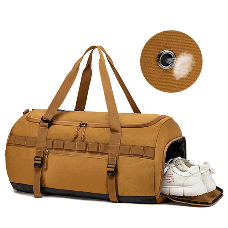 Sac weekend business minimaliste Kaki-Vert-Noir-ShopGET® 