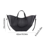 Sac cabas femme en PU pour l'été Marron-Gris-Noir-ShopGET® 