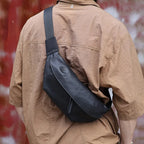 Sac banane imperméable en cuir pour homme - ShopGET®