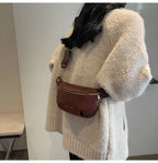 Sac banane en cuir artificiel femme