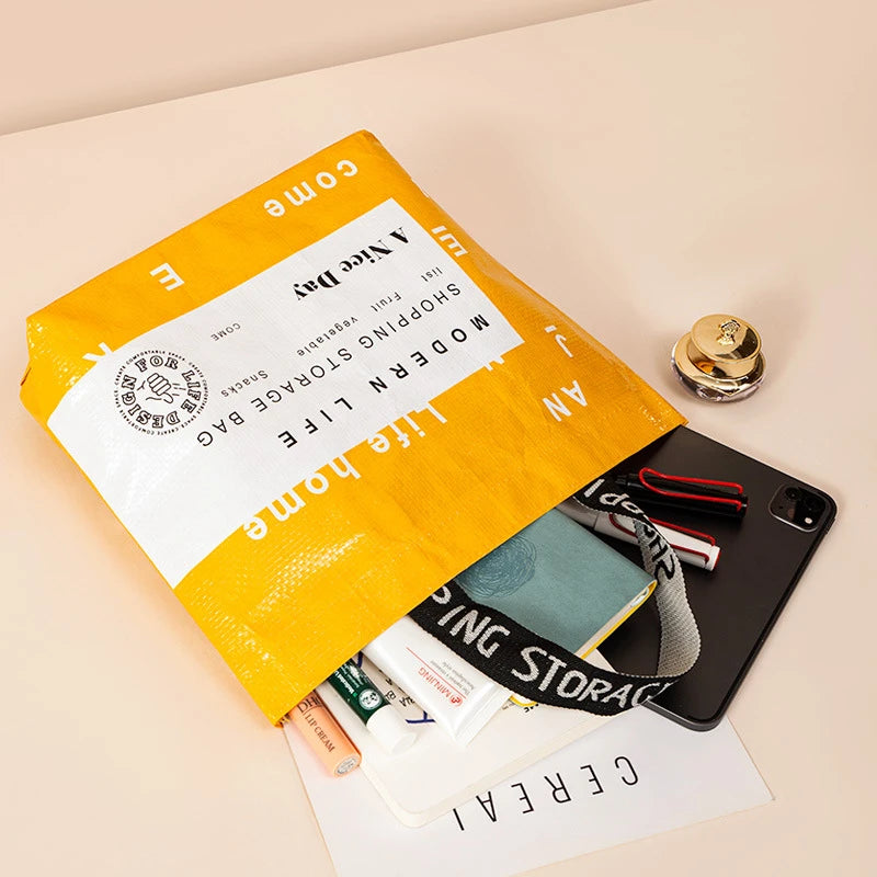 Sac de courses tote bag Blanc Small-Beige Small-Beige Large-Jaune Small-Stripe Large-Vert Large-ShopGET® 