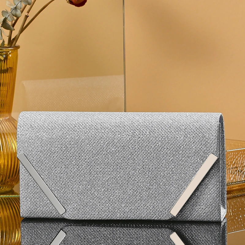 Pochette femme mariage pas cher original Argent-ShopGET® 