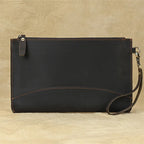 Pochette homme vintage cuir marron A-B-C-ShopGET® 