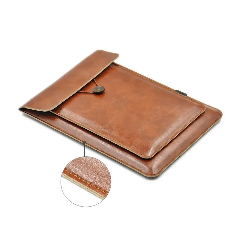Pochette ordinateur cuir 13 pouces - ShopGET®