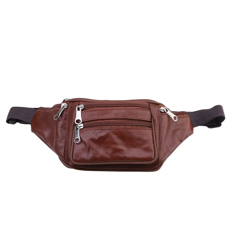 Sac banane en cuir homme