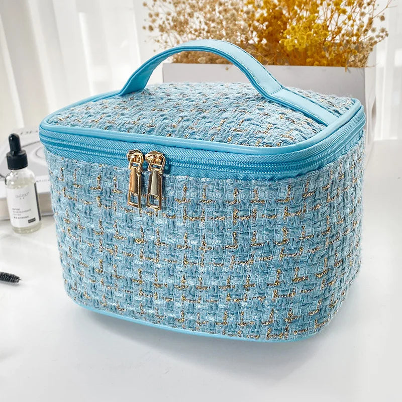 Trousse de toilette voyage plaid grande capacité - ShopGET®