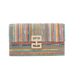 Pochette en tissu bohème Sac à chaine-Multicolore-Apricot-ShopGET® 