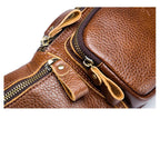 Sac banane en cuir business homme