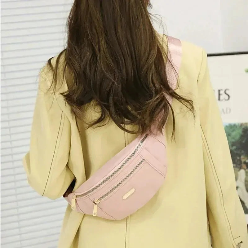 Sac banane femme dorée en tissu - ShopGET®