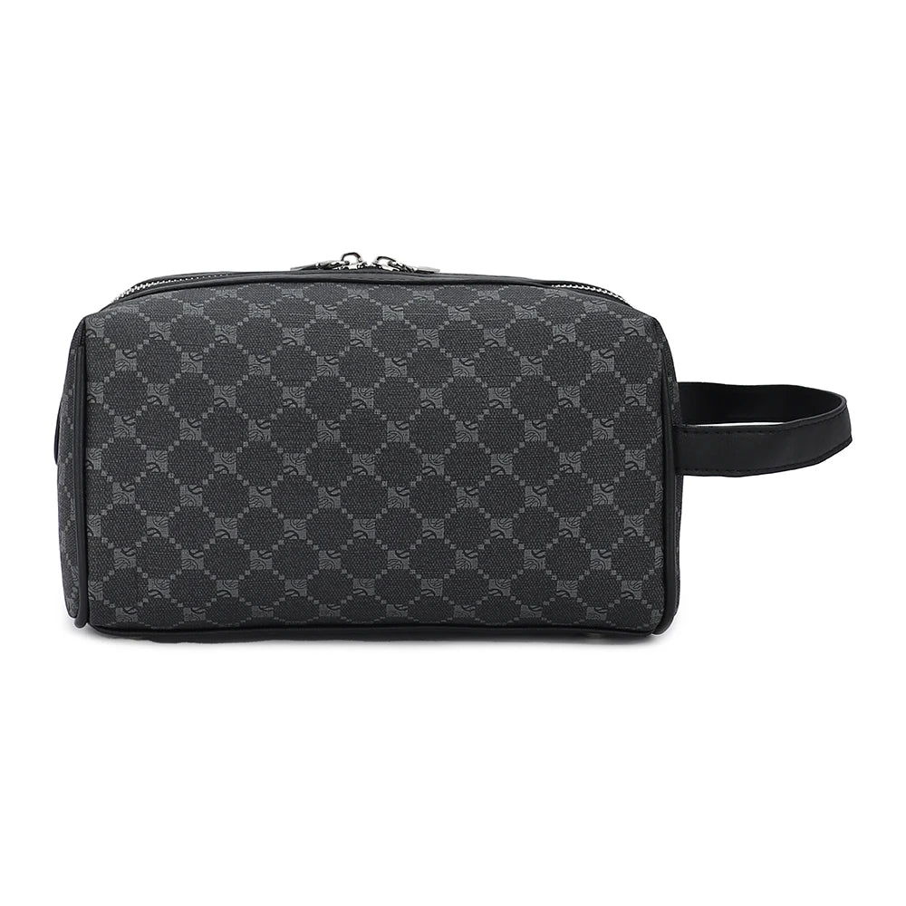 Pochette femme noir en plaid Noir-ShopGET® 