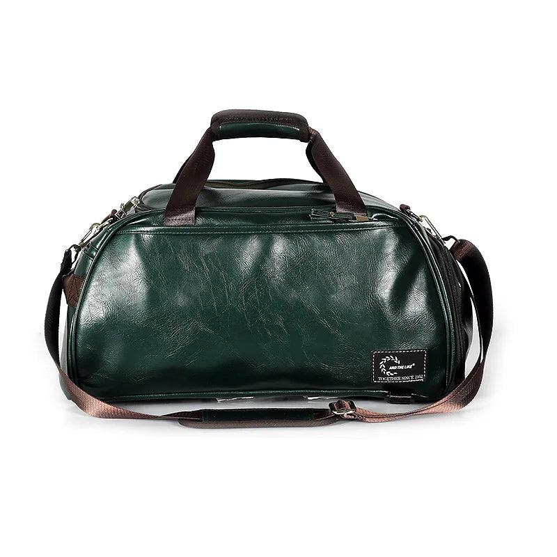 Sac polochon messenger Vert-Noir-ShopGET® 