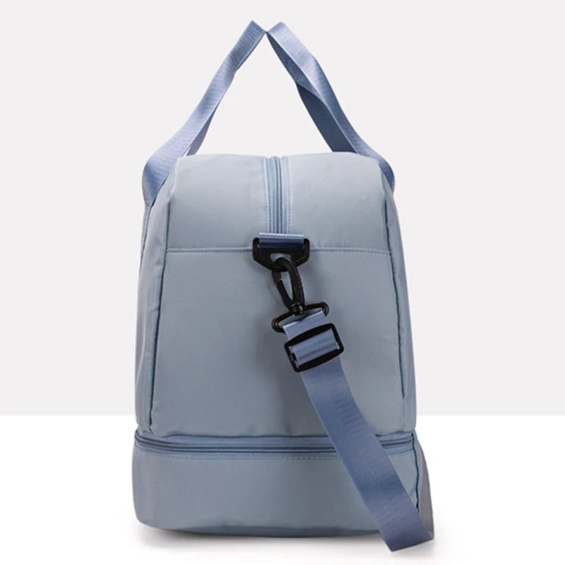 Sac weekend femme pas cher avec bandoulière Vert-Noir-ShopGET® 