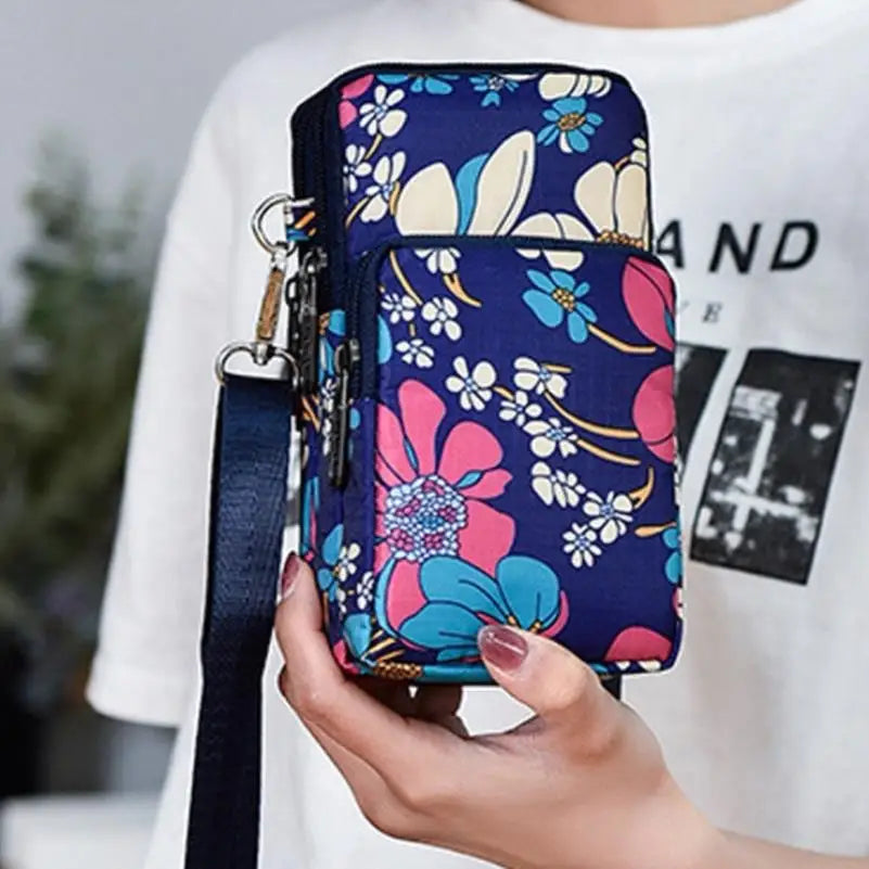 Pochette téléphone floral messenger - ShopGET®