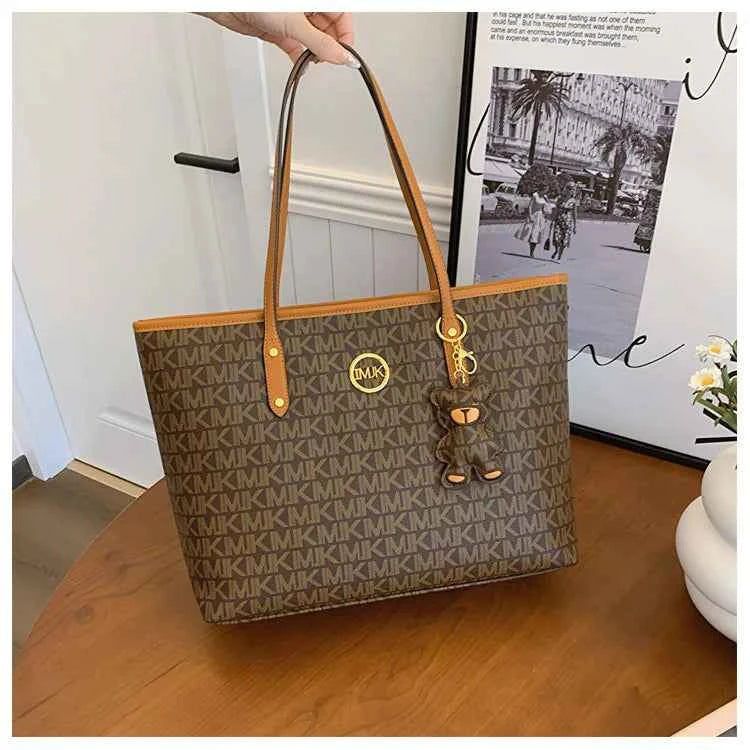 Sac cabas femme voyage de luxe Marron / 44x29x13cm / Offerte-Blanc / 44x29x13cm / Offerte-ShopGET® 