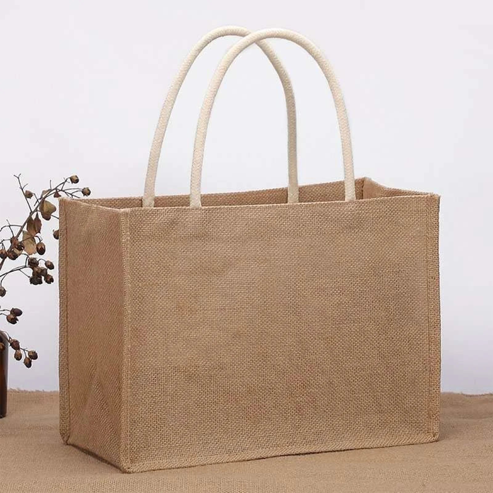 sac cabas tissu Vintage Réutilisable 22x16x13-32x22x13-29x25x15-38x27x16-ShopGET® 