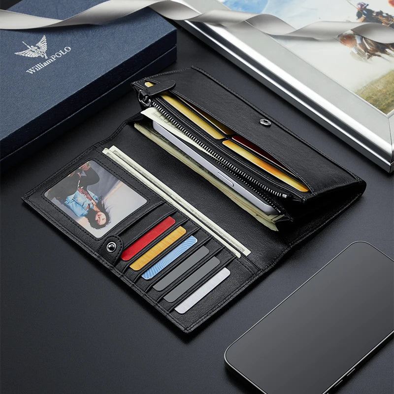 Pochette homme porté à la main Noir A-Noir B-ShopGET® 