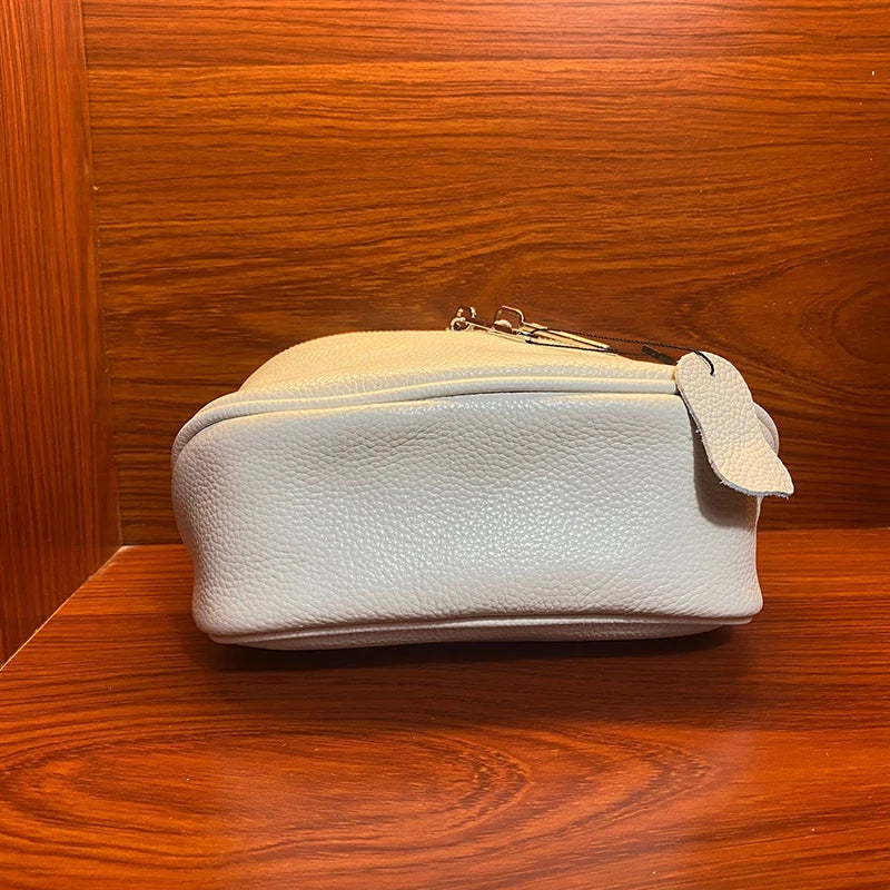 Sac banane femme chic à bandoulière en cuir de vache