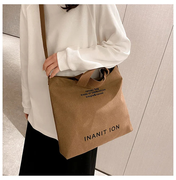 Sac de courses Japonaise Canvas Marron-kaki-Vert-Noir-Gris-ShopGET® 