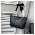 Sac cabas femme summer time Blanc-Noir-Jaune-Marron-ShopGET® 