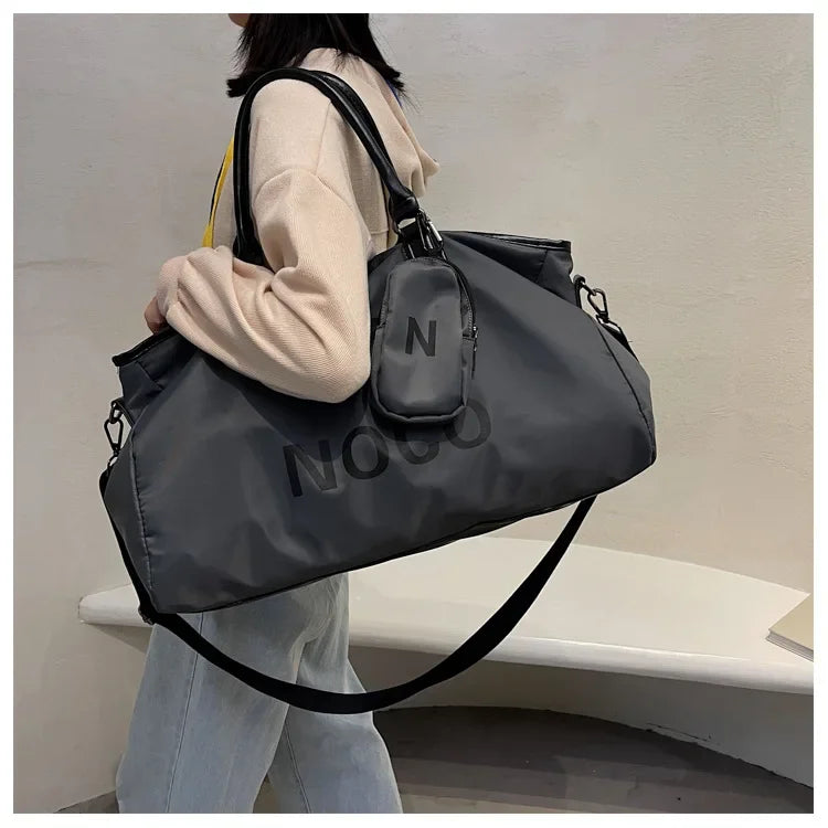 Sac weekend femme luxe Gris / OFFERTE-Noir / OFFERTE-ShopGET® 