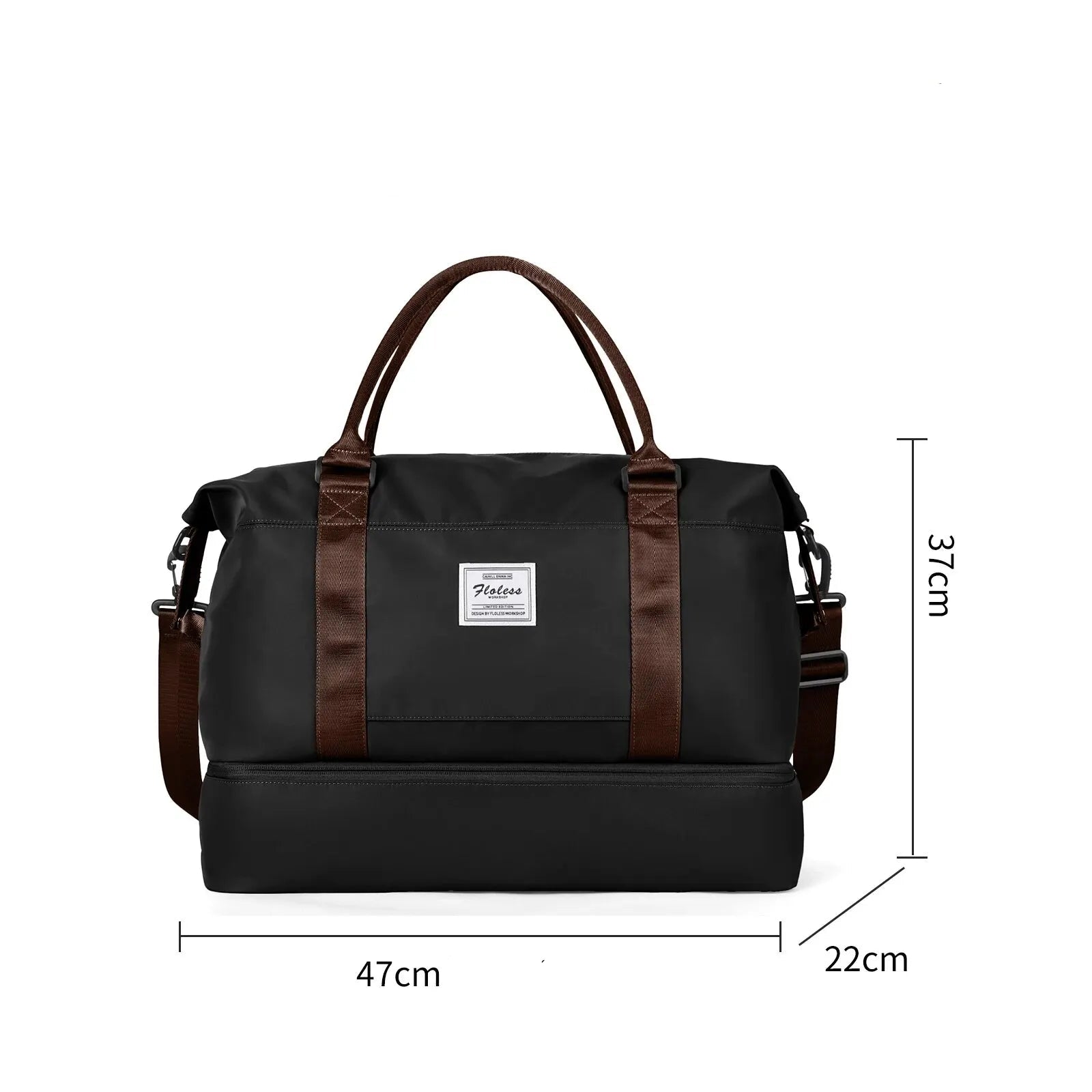 Sac weekend femme style tote bag Bleu-Noir-Gris-Beige-ShopGET® 