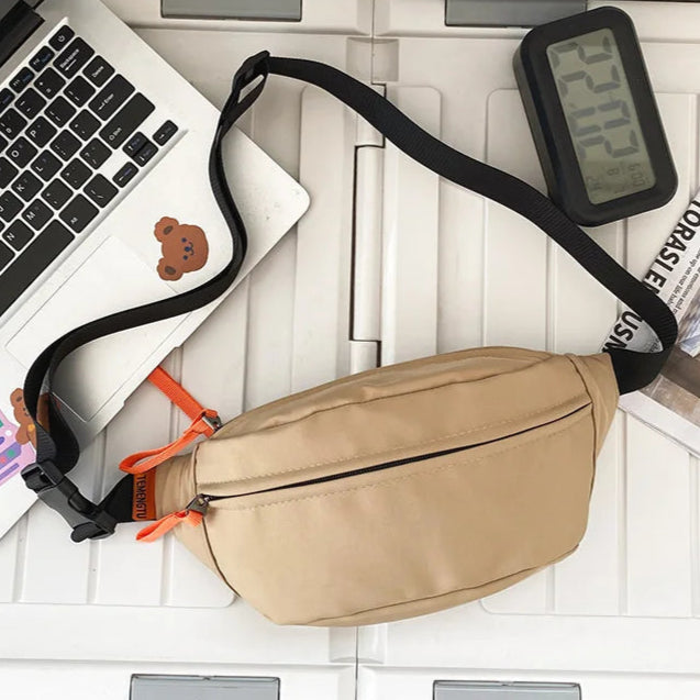 Sac banane blanc en tissu pour homme - ShopGET®