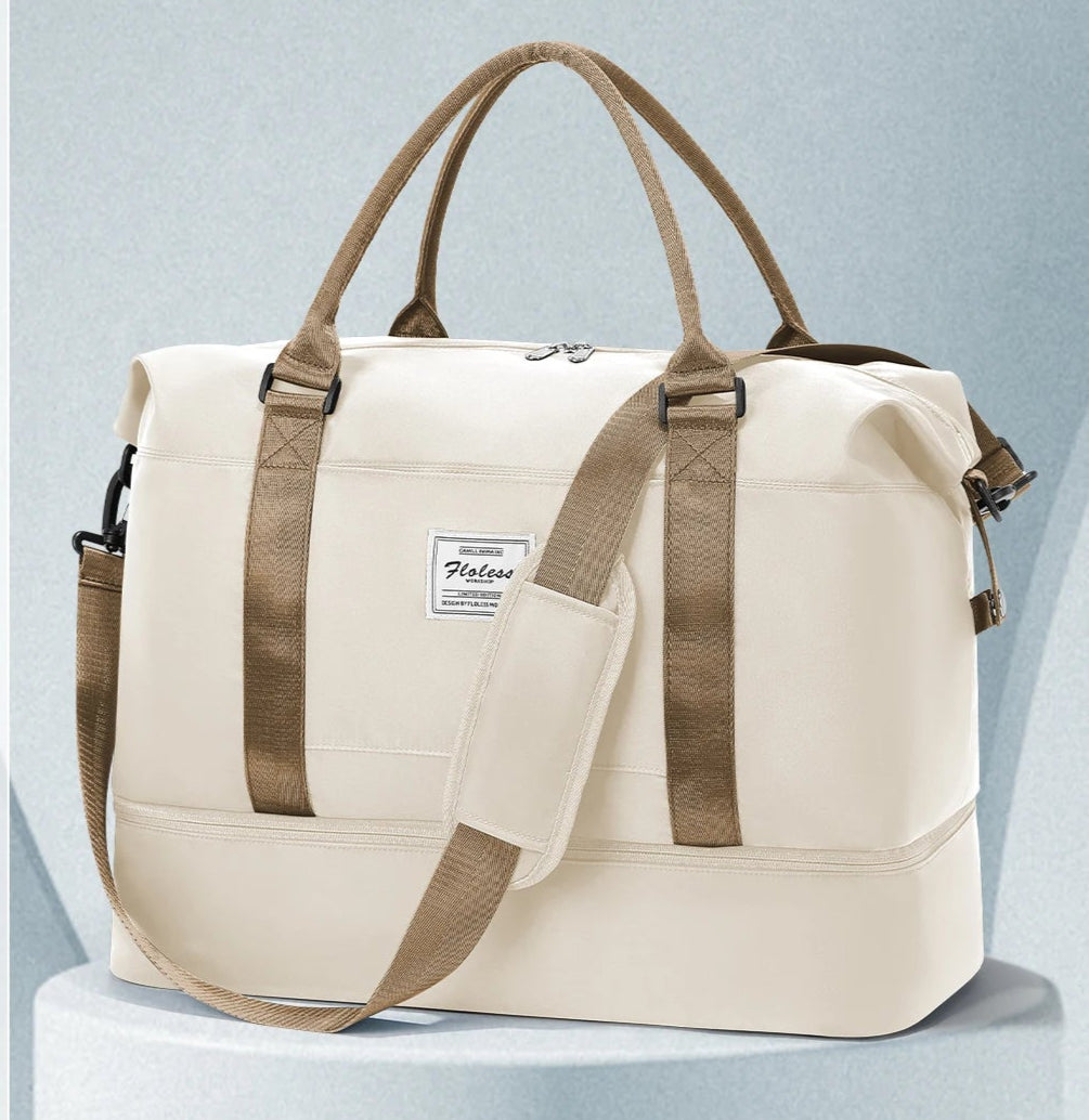 Sac weekend homme de voyage Beige-Rose-Kaki-Bleu-Noir-ShopGET® 