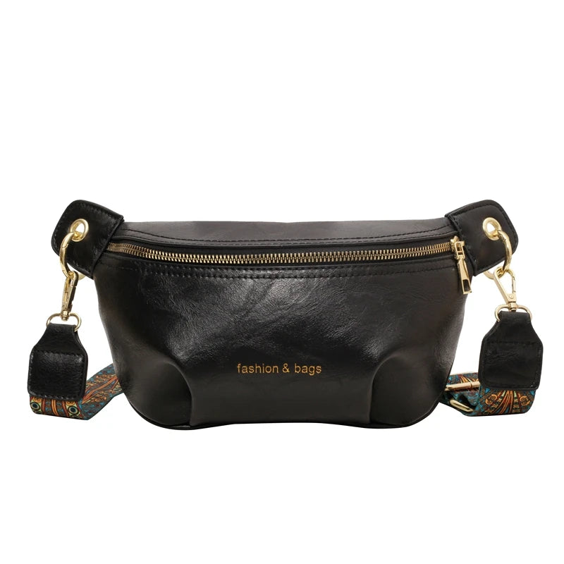 Sac banane en cuir artificiel femme