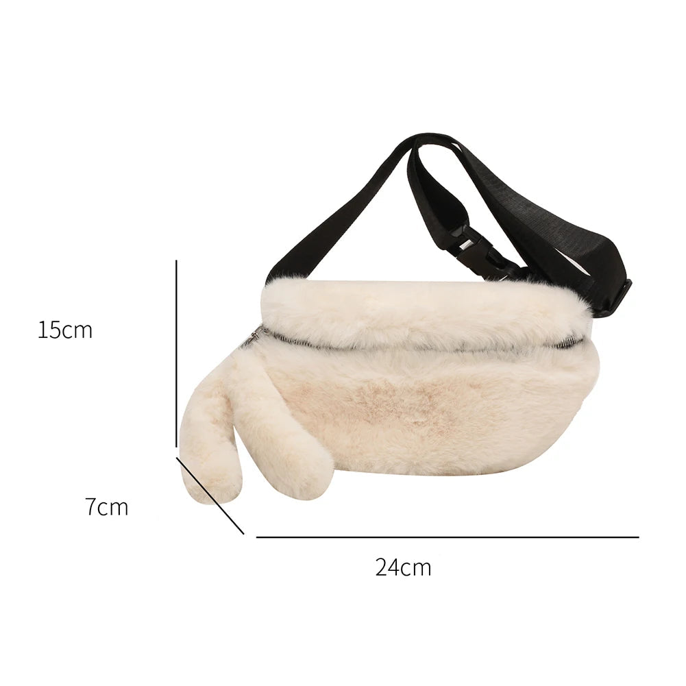 Sac banane velours côtelé femme de luxe