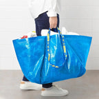 Sac shopping bleu XL-30x73x35cm-L-M-S-ShopGET® 