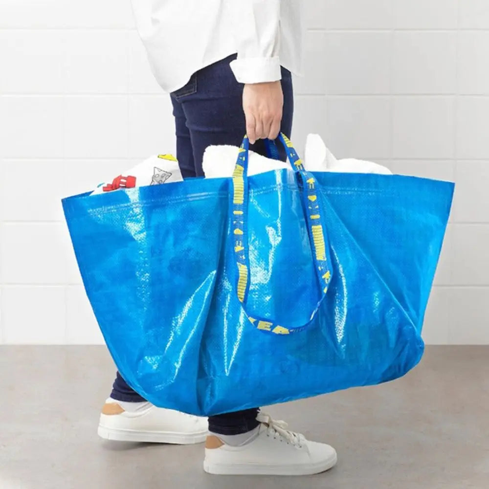 Sac shopping bleu XL-30x73x35cm-L-M-S-ShopGET® 