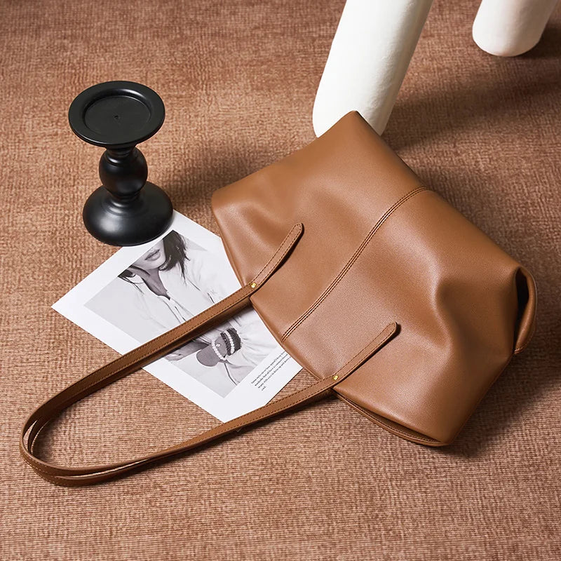 Sac cabas noir Eleonora Noir-Marron-ShopGET® 