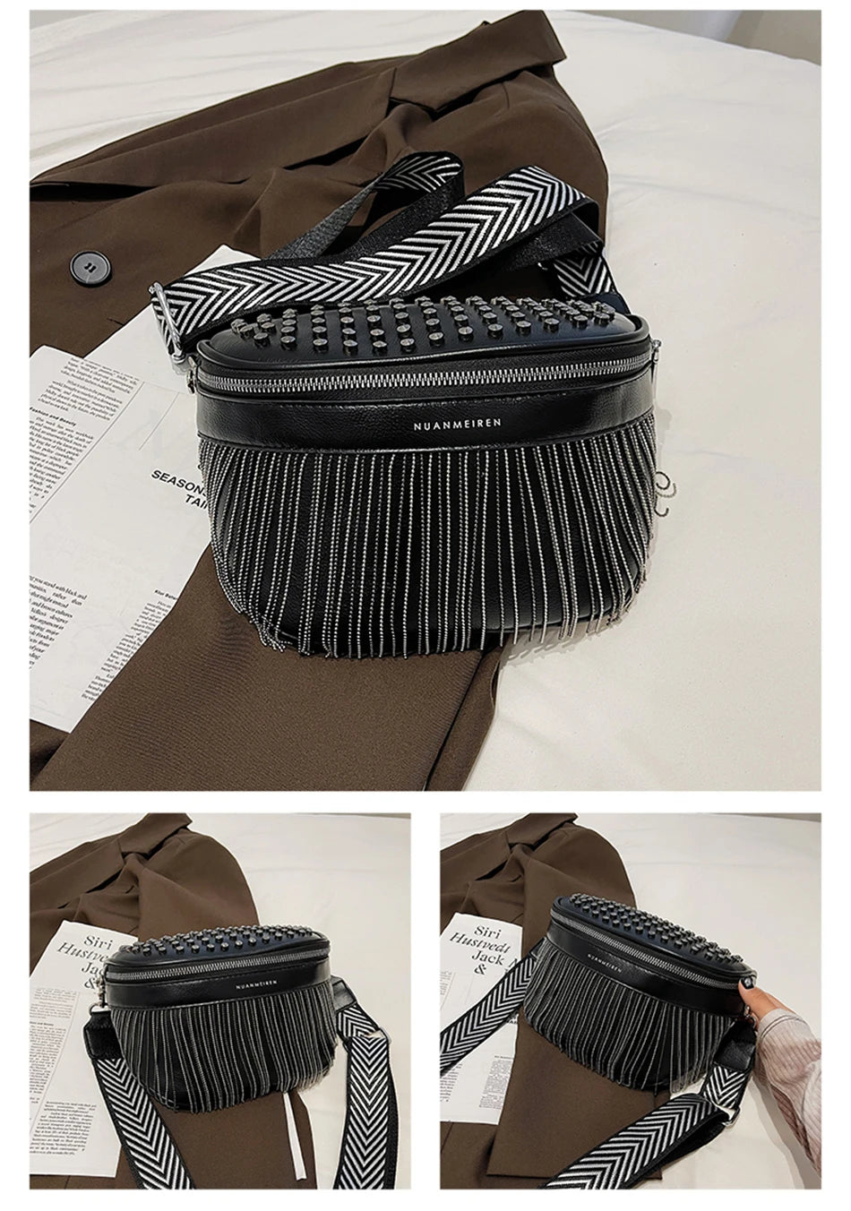 Sac banane en cuir très original & tendance