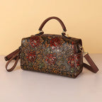 Mini sac cabas en cuir Marron-ShopGET® 