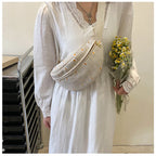 Sac banane femme paille fleurs - ShopGET®